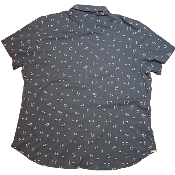 Bonobos Blue Palm Tree Print Shirt - Picture 2 of 6